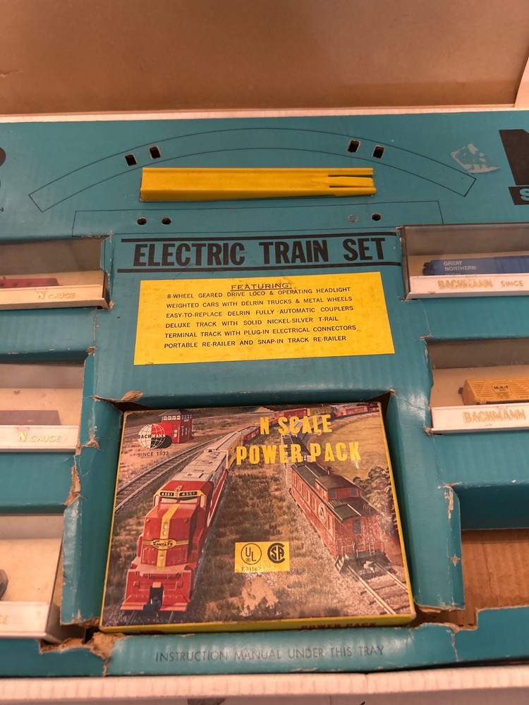 Bachmann N Scale Eletric Train Set 1960s - Replacement Train