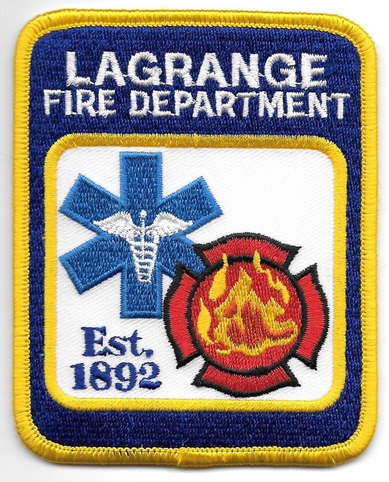 LaGrange  Fire Dept., Illinois (3.25" x 4" size) fire patch
