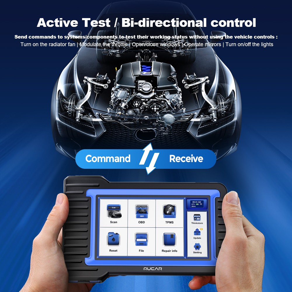 MUCAR VO7 S OBD2 Diagnostic Tool Bluetooth CANFD ALL System Bidirectional 2026