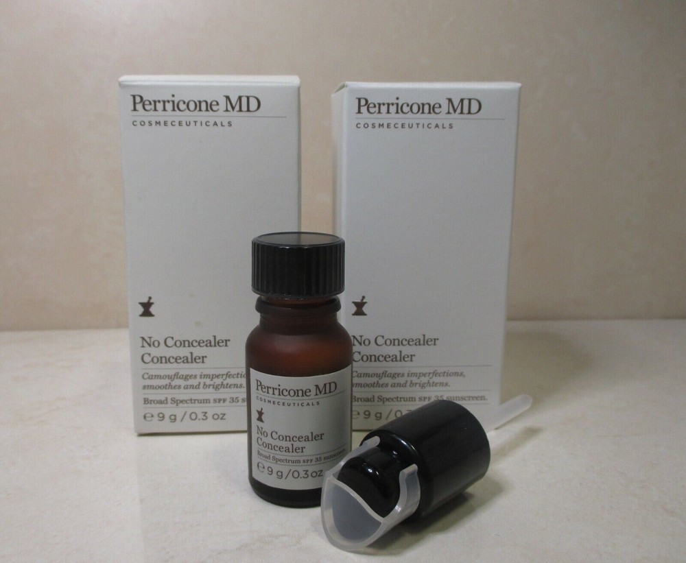 2 PC Perricone MD No  Concealer Concealer SPF 35 Universal Shade  .3oz , Boxed