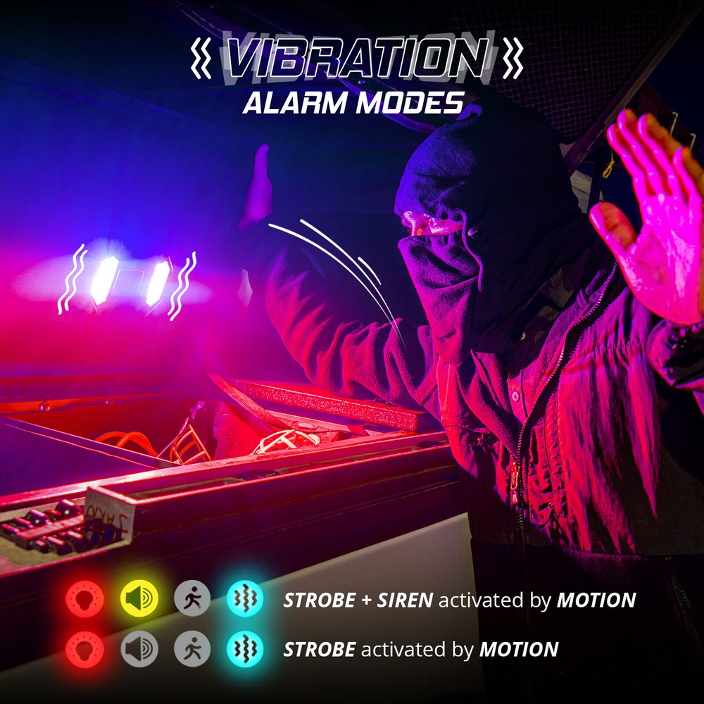 XKdefender 7 Mode Work & Security Light w/ Remote Utility Light Camping Office