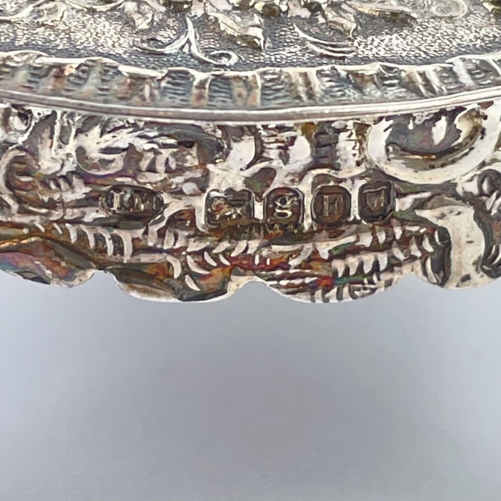 Antique Solid Silver Miniature Rococo Style Round Table Isaac Manheim 1902