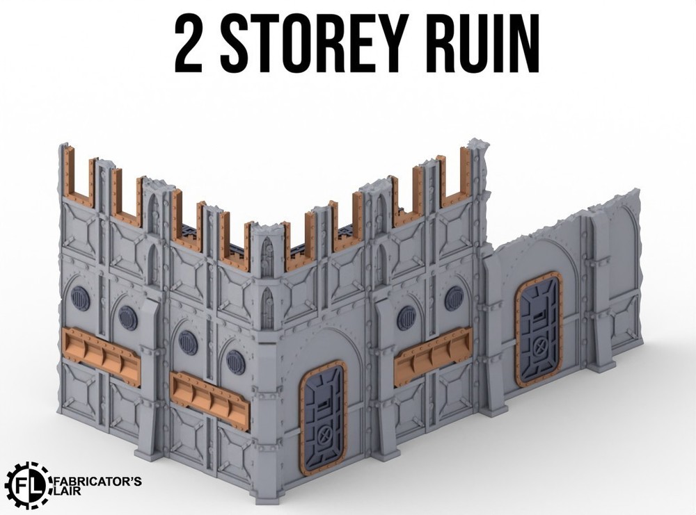 WTC Approved Foldable Terrain - Armoured Style - Suit Warhammer 40k, Etc