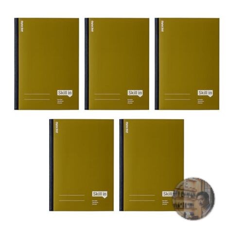Apica Skill-in A5 Notebook 5mm Grid 40 Sheets 5-Pack Digital Learning New