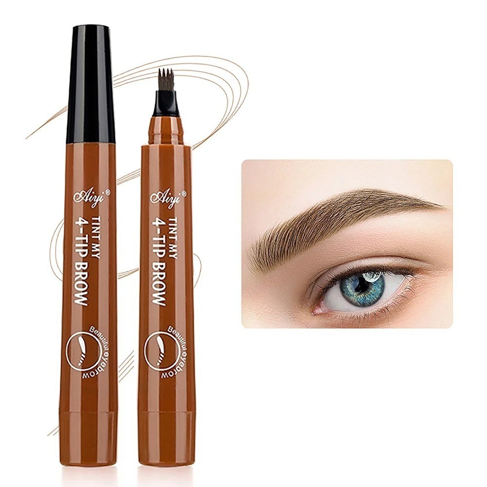 5PCS Microblading Brow Pen 3D Fork Tip Waterproof Eyebrow Tattoo Set