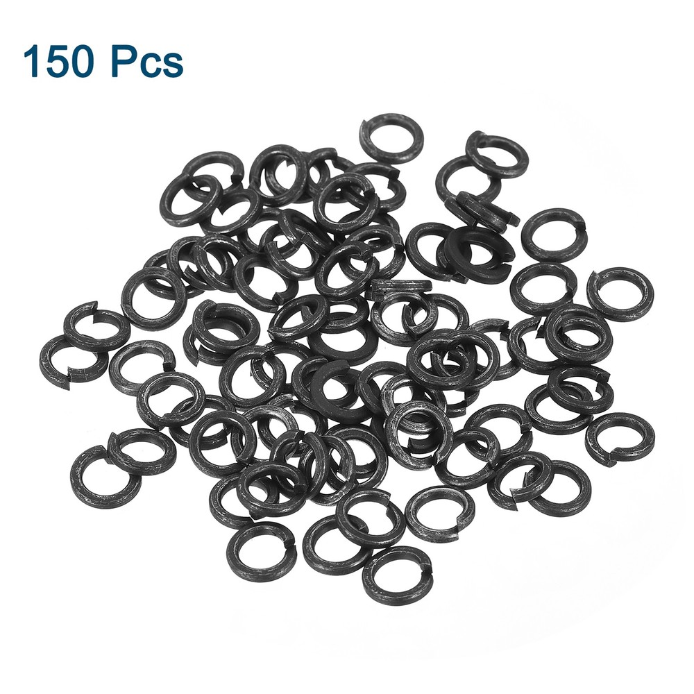 M4 Split Lock Washer, 150Pcs Carbon Steel Spring Lock Washers