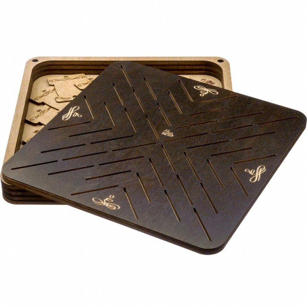 Plywood Needlework Box + 46 spools Needlework Organizer Thread/Floss organizer