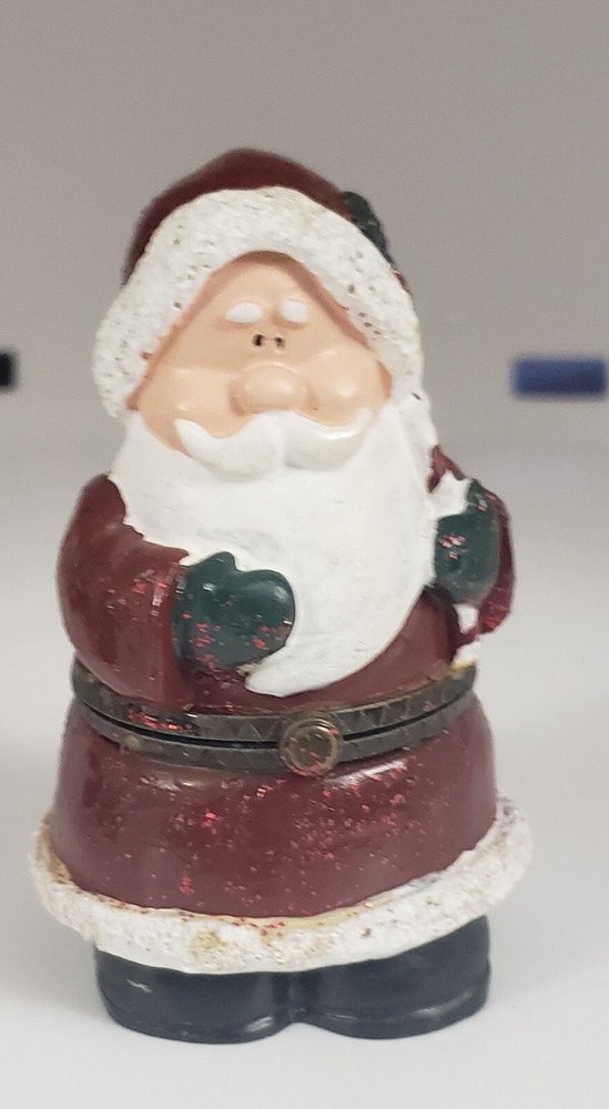 3" Santa Clause Hinged Trinket Box #23
