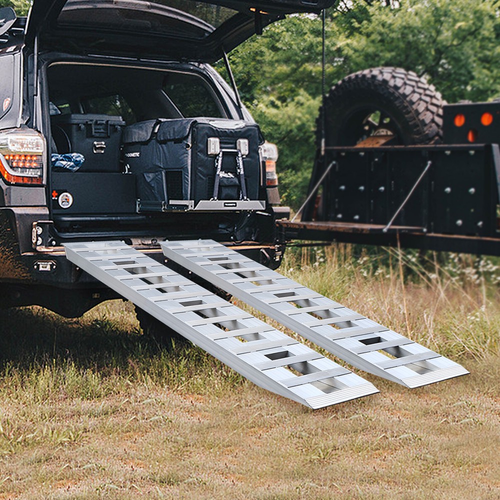 6800 lbs Aluminum Trailer Ramps – 2-Pack for Safe Vehicle Loading