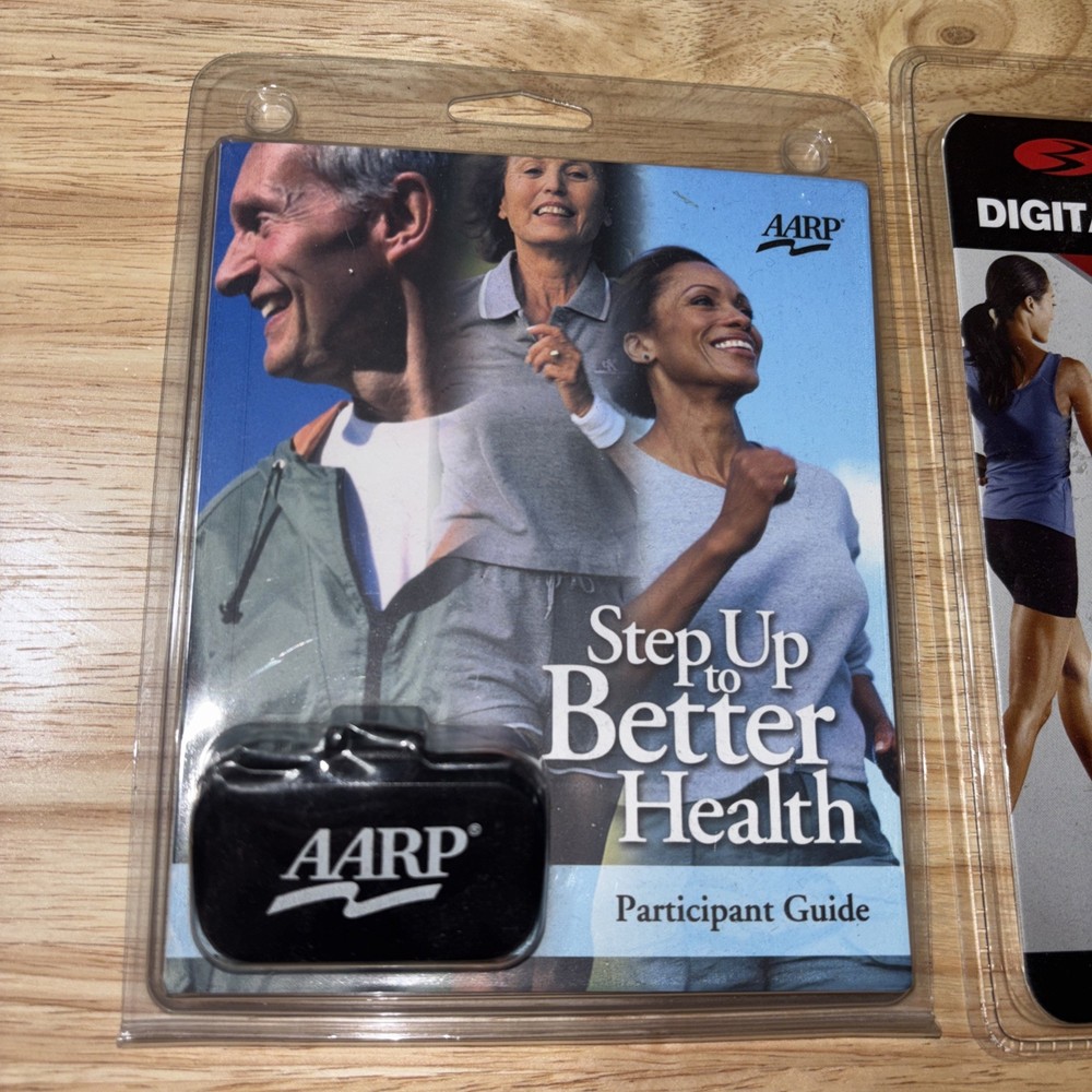 Set Of 2 Digital Pedometers-AARP&Bowflex