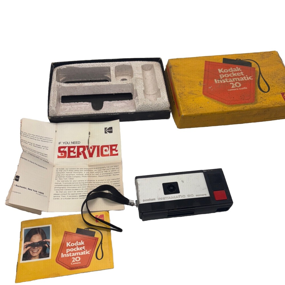 Kodak Pocket Instamatic 20 Camera with Box