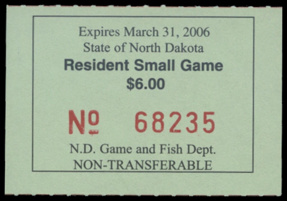 2005  North Dakota State Duck Stamp Mint Never Hinged