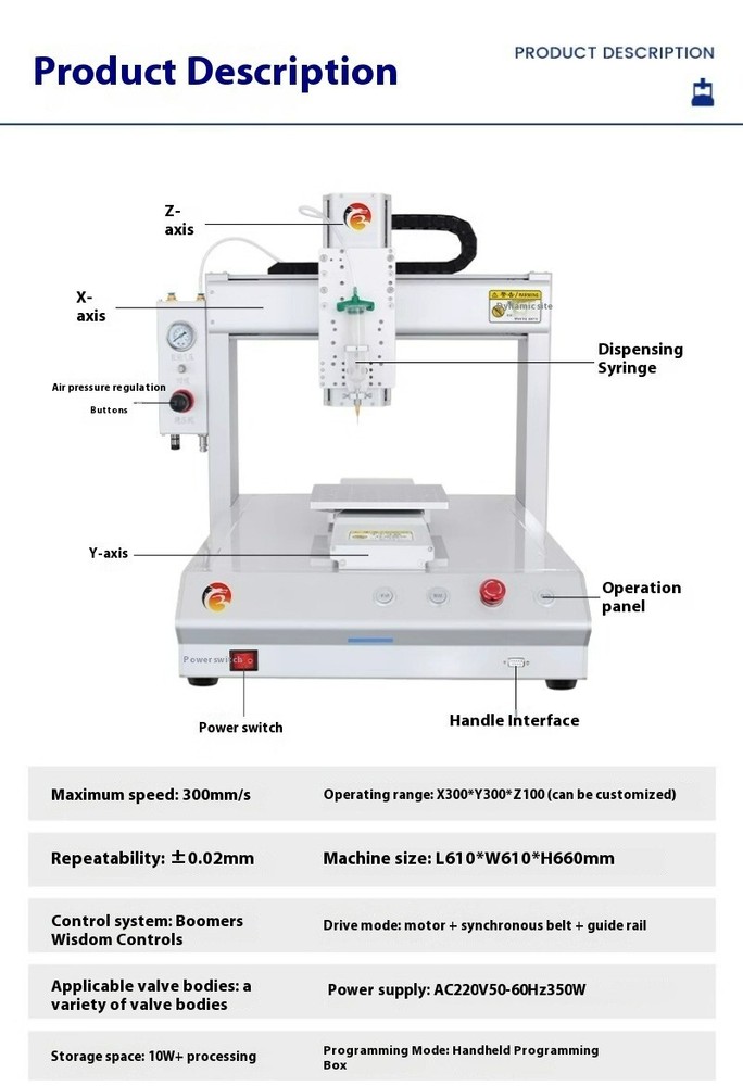 Automatic Dispensing Machine 331 Needle Cylinder Fast Drying Dispensing Machine`