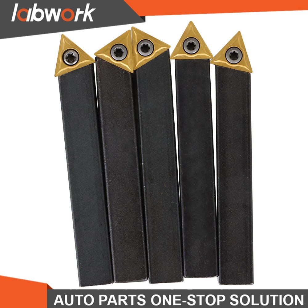 Labwork 5Pcs 1/2 Inch Indexable Carbide Insert Turning Tooling Bit Holder Set