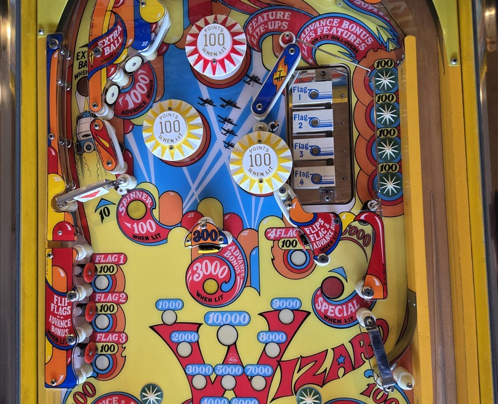 Restored Wizard! Pinball Machine (Bally) 1975