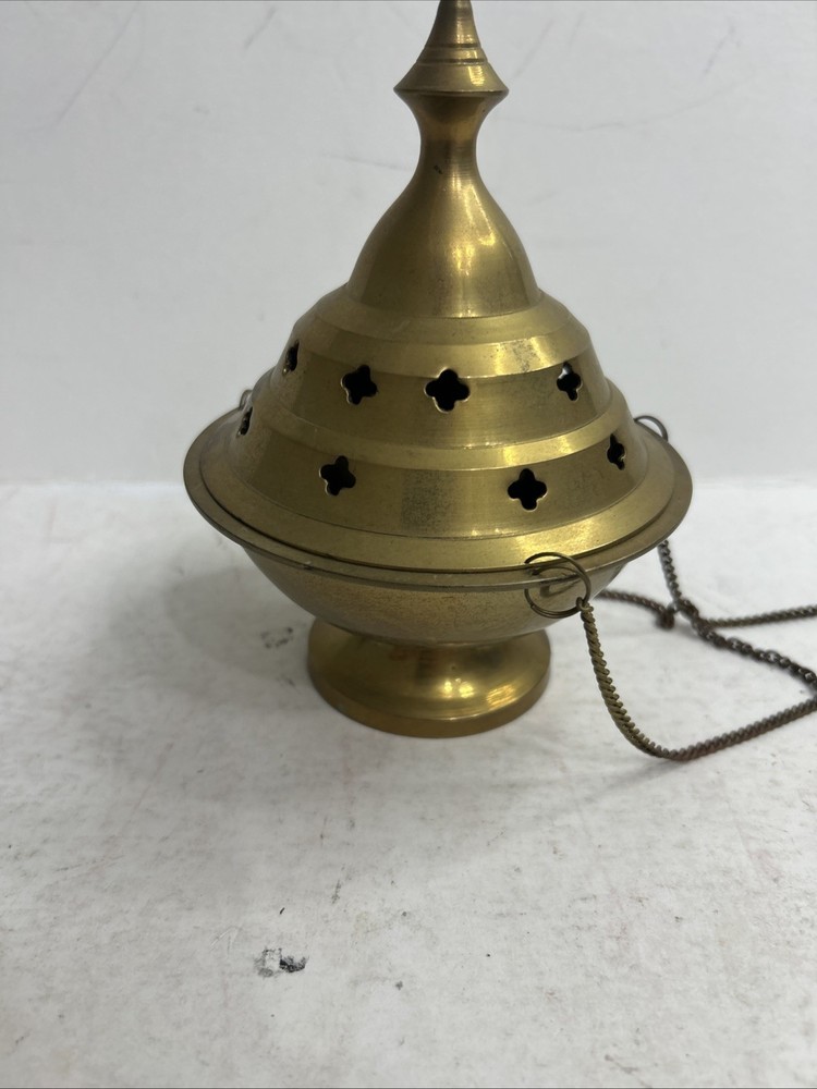 Vintage Brass Hanging Incense Burner