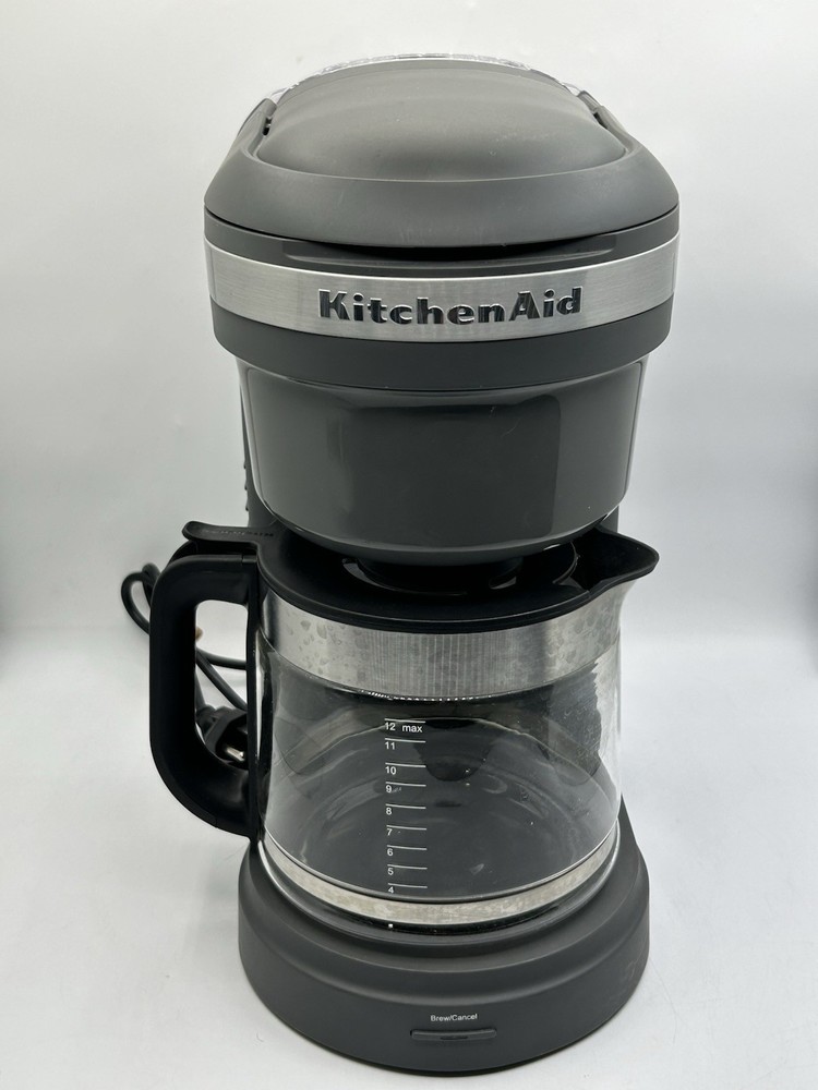 KitchenAid KCM1208DG Programmable 12 Cup Drip Coffee Maker, Matte Grey