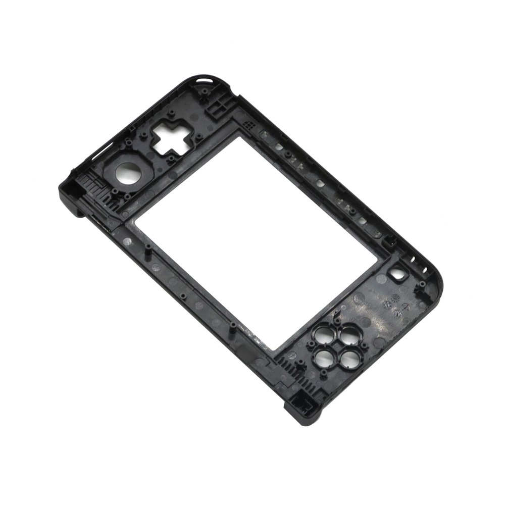 Nintendo 3DS XL Replacement Hinge Black Bottom Middle Shell Housing with lock