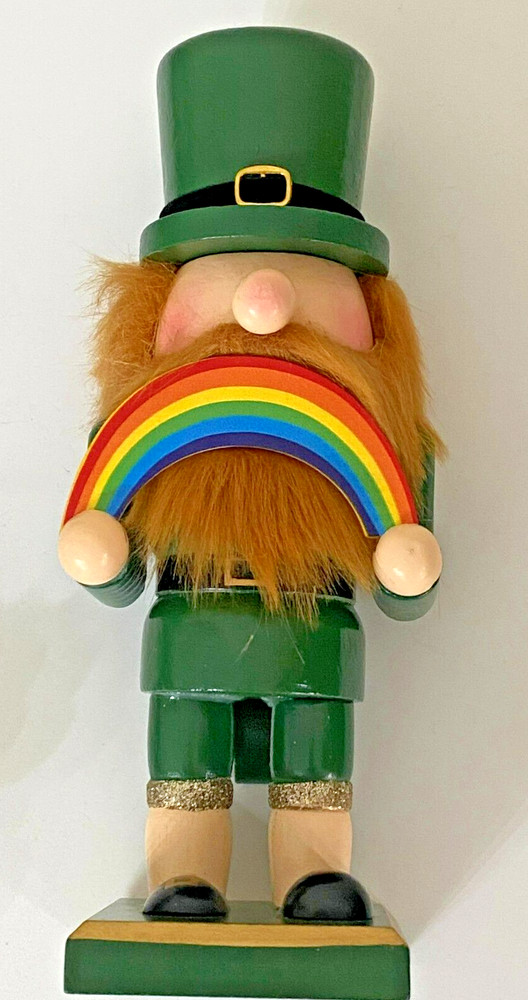 NEW 9" ASHLAND ST PATRICKS DAY GNOME NUTCRACKER FREE SHIP