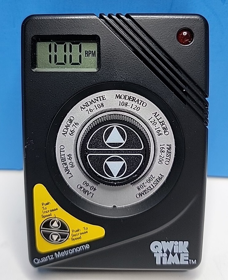 Qwik Time Quartz Digital Pocket Metronome.