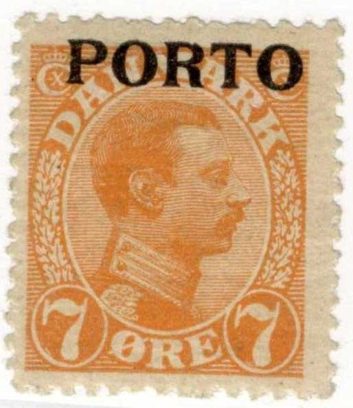 1921 DENMARK STAMP SC J3  A16 MLH OG