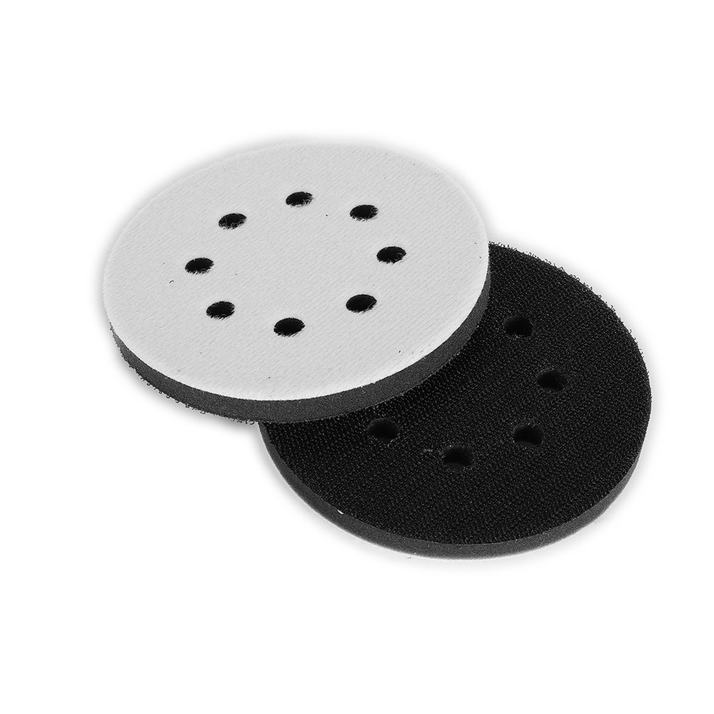 125Mm Sponge Interface Pad 2PCS 8-Hole Hook&Loop Inch Pads Soft Useful