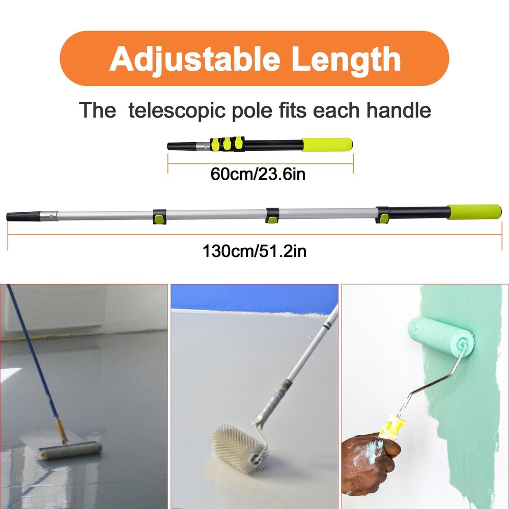 Self-Levelling Cement Tool Kit, Epoxy Floor kit, Spike Roller for Self Leveli...