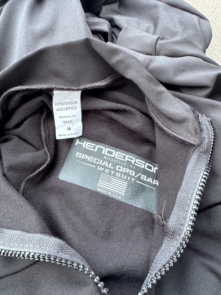 Henderson Special Ops/SAR Full Body Black Wet Suit Thin Medium