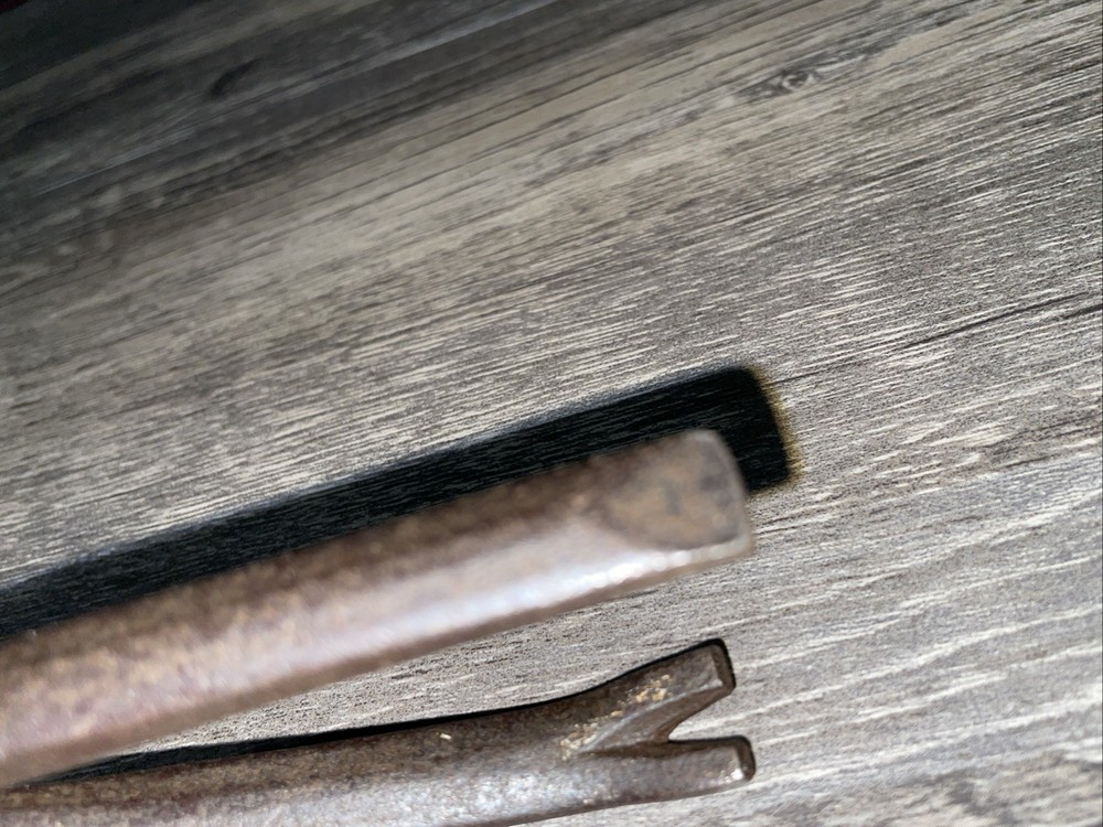 Oak leaf small end nippers pry bar nail puller vintage 6"