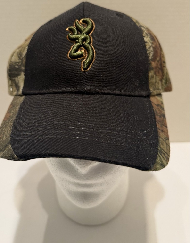 Browning Camouflage Adjustable Ball Cap One Size Cotton/Poly Blend