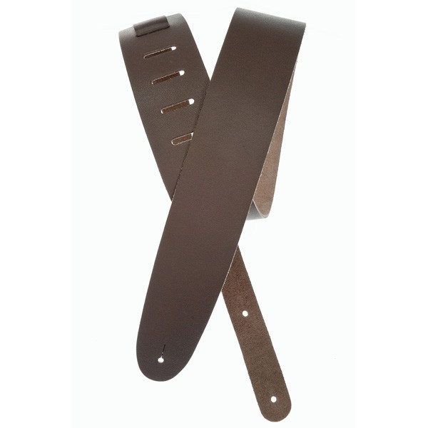 D'Addario Basic Classic Leather Guitar Strap, Brown