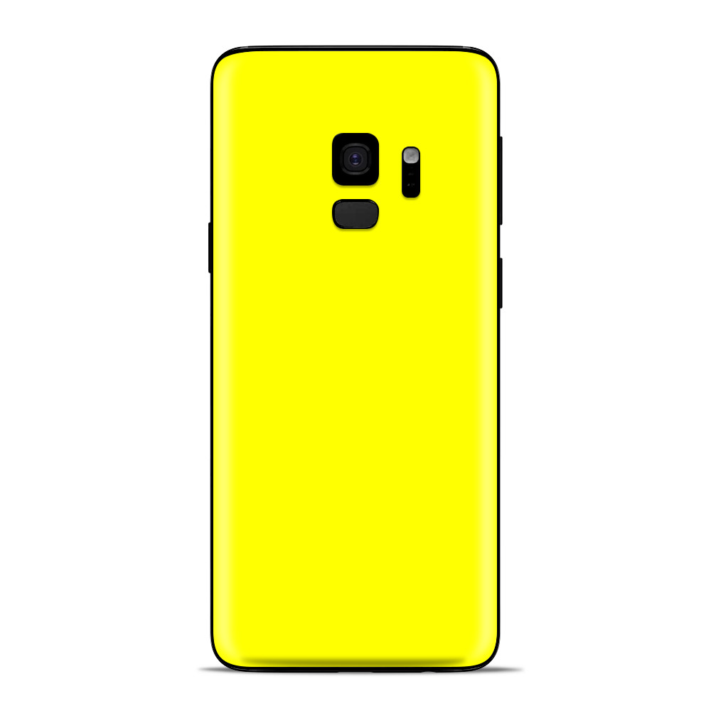 Samsung Galaxy S9 Skins Wrap - Bright Yellow