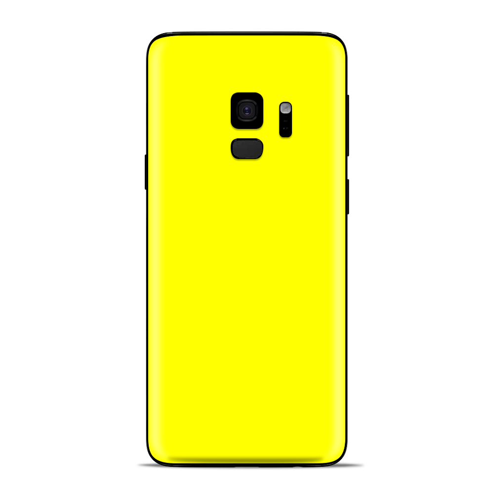 Samsung Galaxy S9 Skins Wrap - Bright Yellow