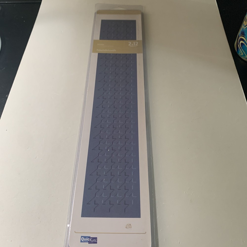 2x12" Border QuicKutz Embossing Folders HOUNDSTOOTH Crafting Emboss