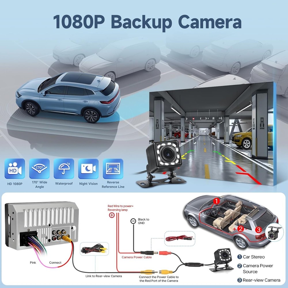 Advanced 7-Inch Touchscreen Car Stereo with AUX Input & Remote Control Features