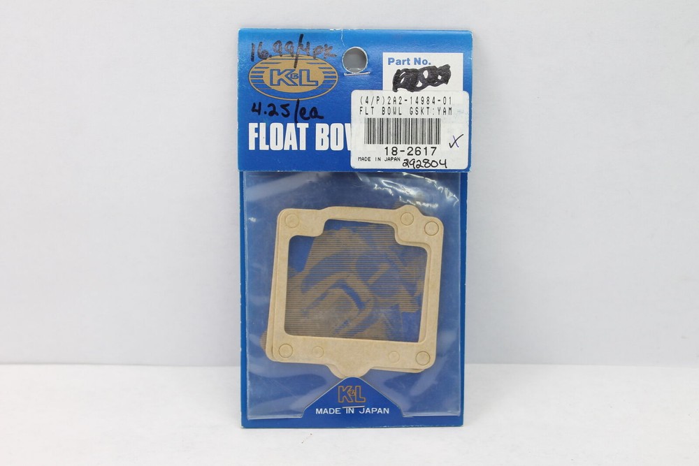K&L Genuine Float Bowl O-Ring 18-2617 2 Pack