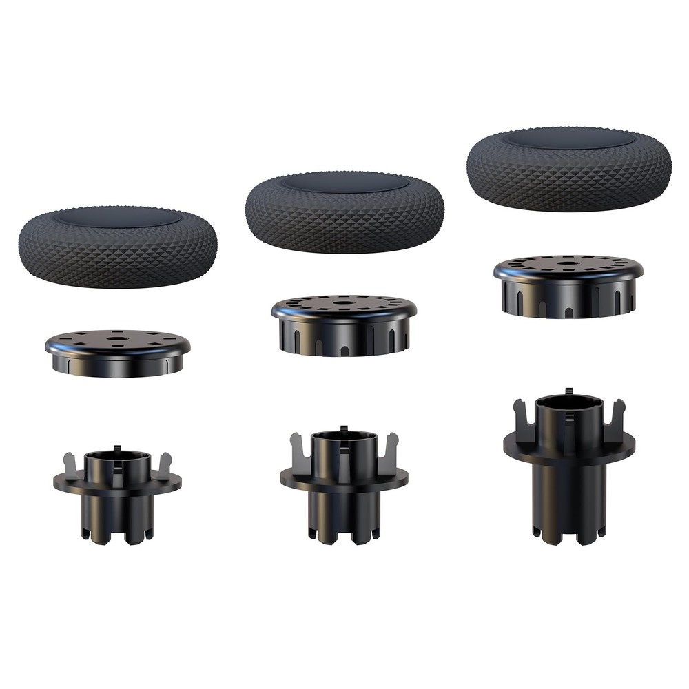 EXknight Controller Freaks for DualSense Edge, Height Adjustable Sticks Black