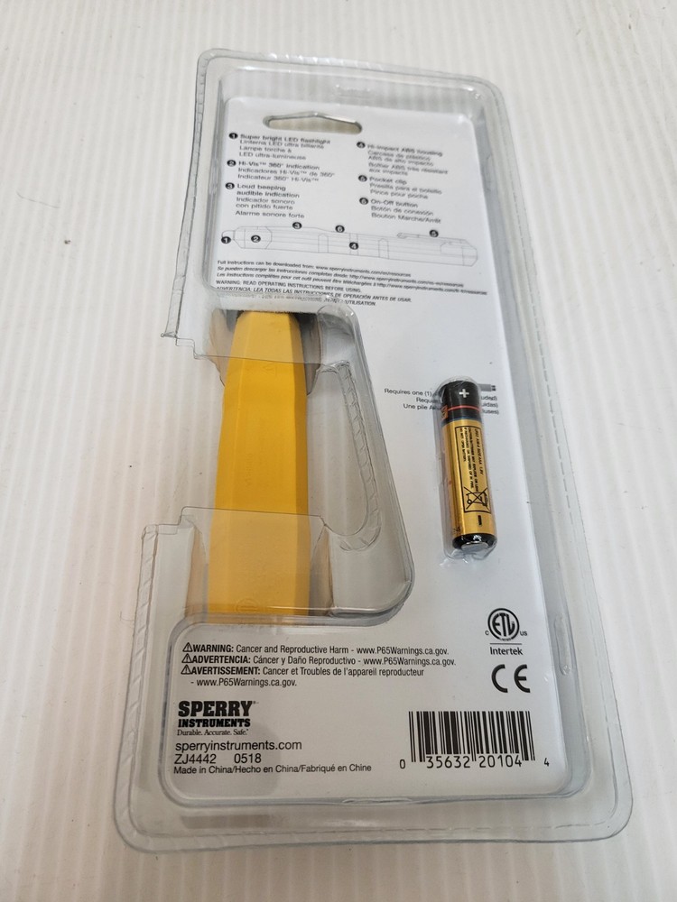 Sperry Instruments Voltage Detector with Flashlight Non-Contact Voltage Tester