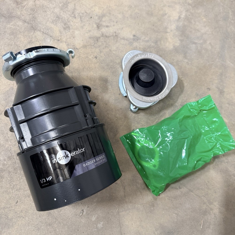 InSinkErator Garbage Disposal Badger 100 Standard Series 1/3 HP Made in USA