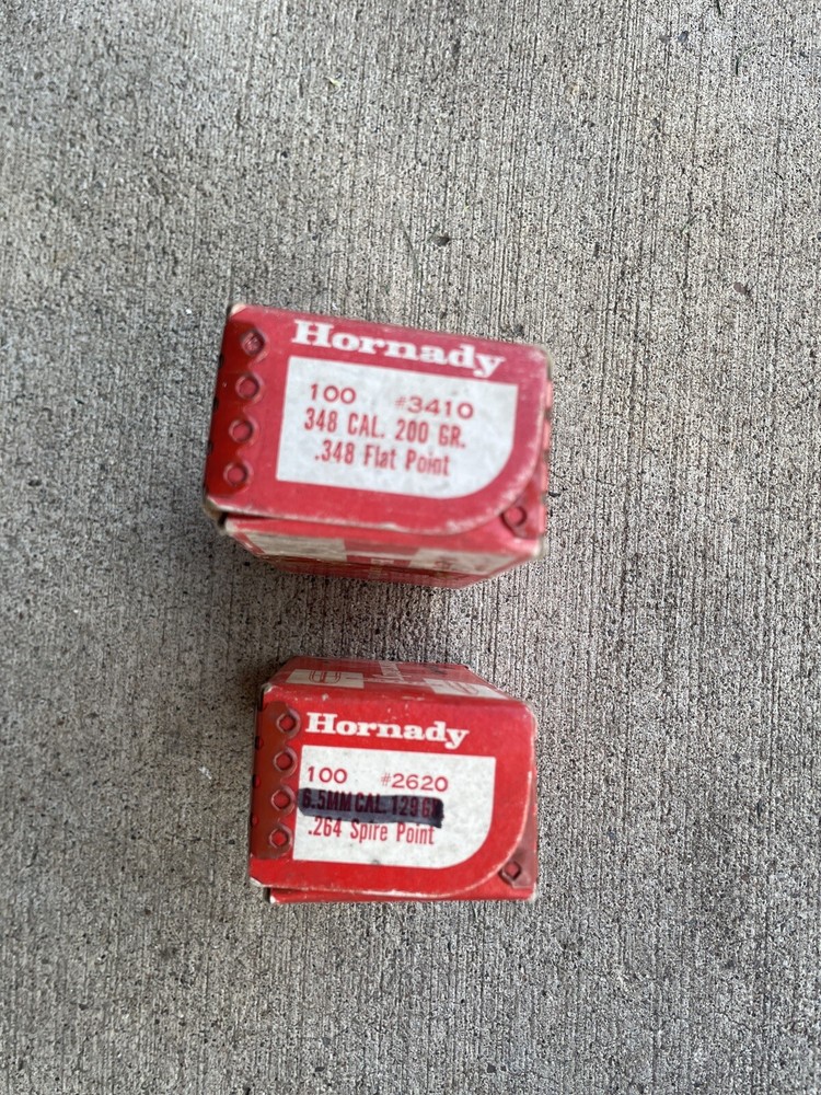 Vintage Hornady EMPTY Ammo Bullet Box - x2