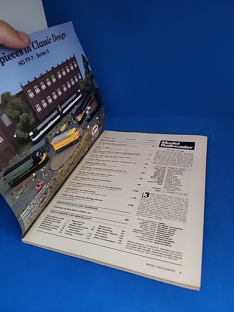 Model Railroader Magazine August 1991 Issue