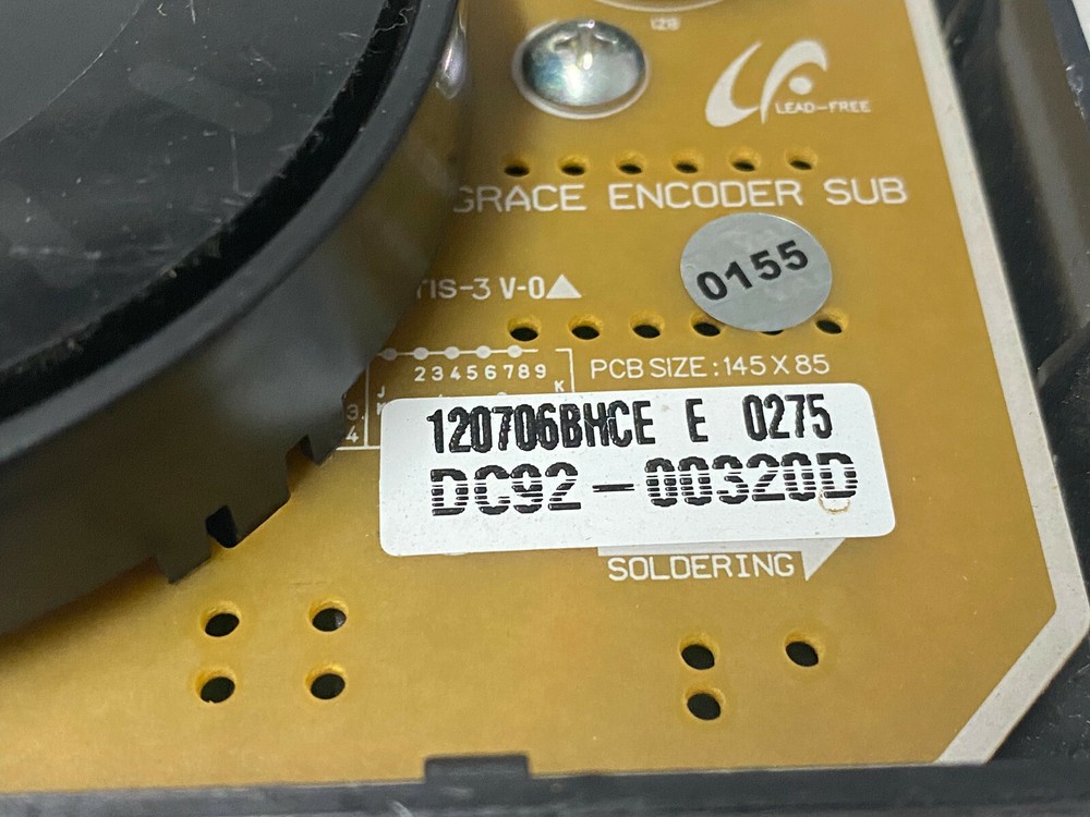GENUINE OEM Samsung Washer Encoder Board DC92-00320D