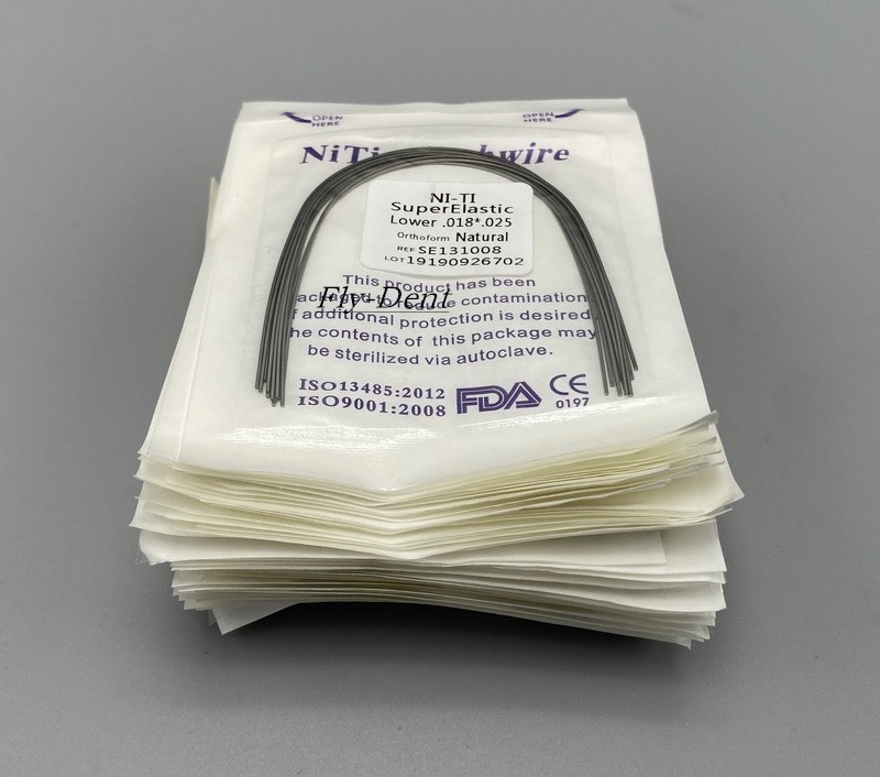 100pcs Dental Orthodontic Niti Super Elastic Arch Wire Natural Form Rectangular
