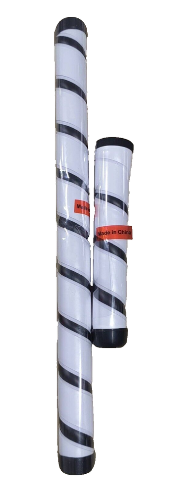 GRIP SET FOR LONG PUTTER, WHITE/BLACK , 2-PIECE WRAP,