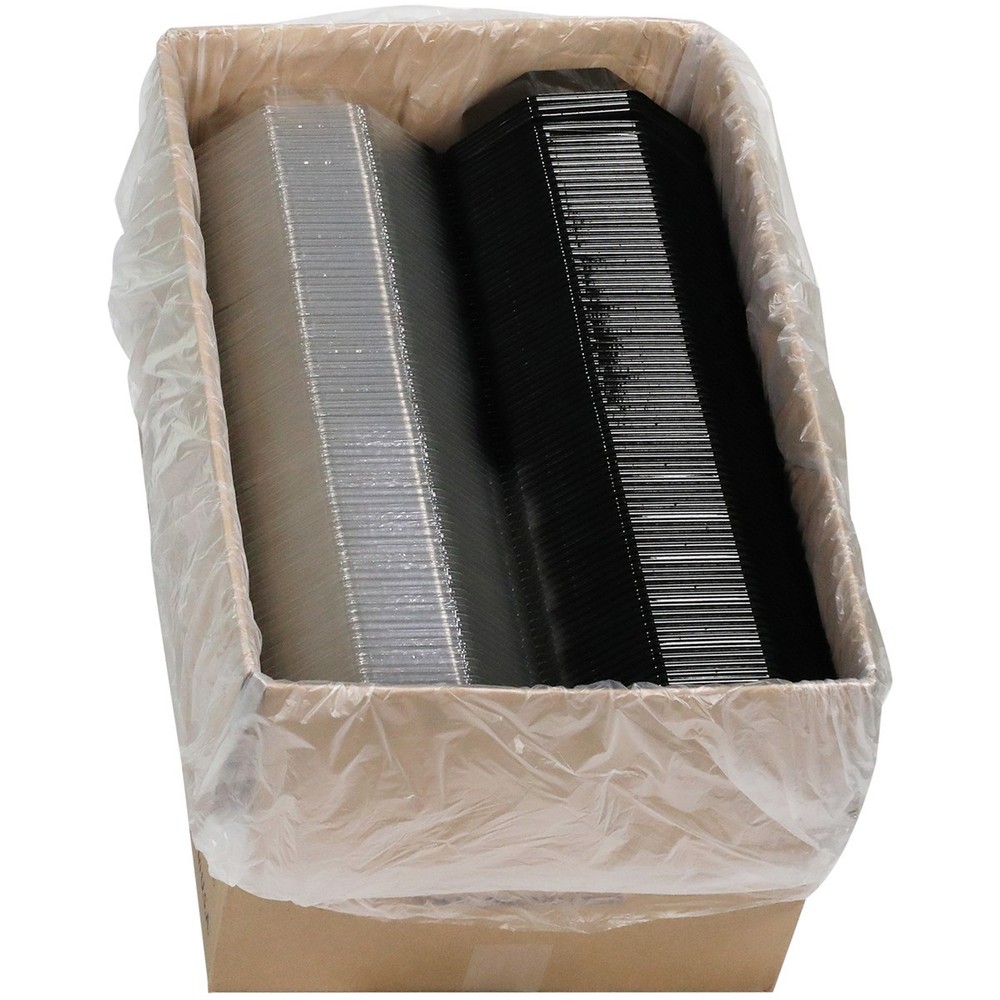 Cupcake Containers Solo® OctaView® Creative Carryouts® Hinged Clear & Black