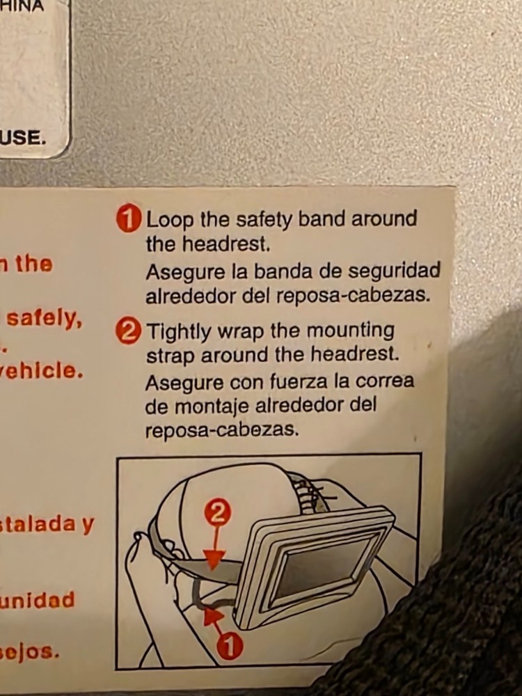 Rear Headrest Video Entertainment System Unable to Test