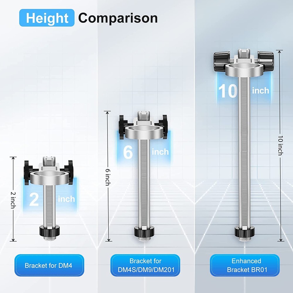 26cm Universal Digital Microscope Stand Adjustable Holder for TOMLOV DM202 pro