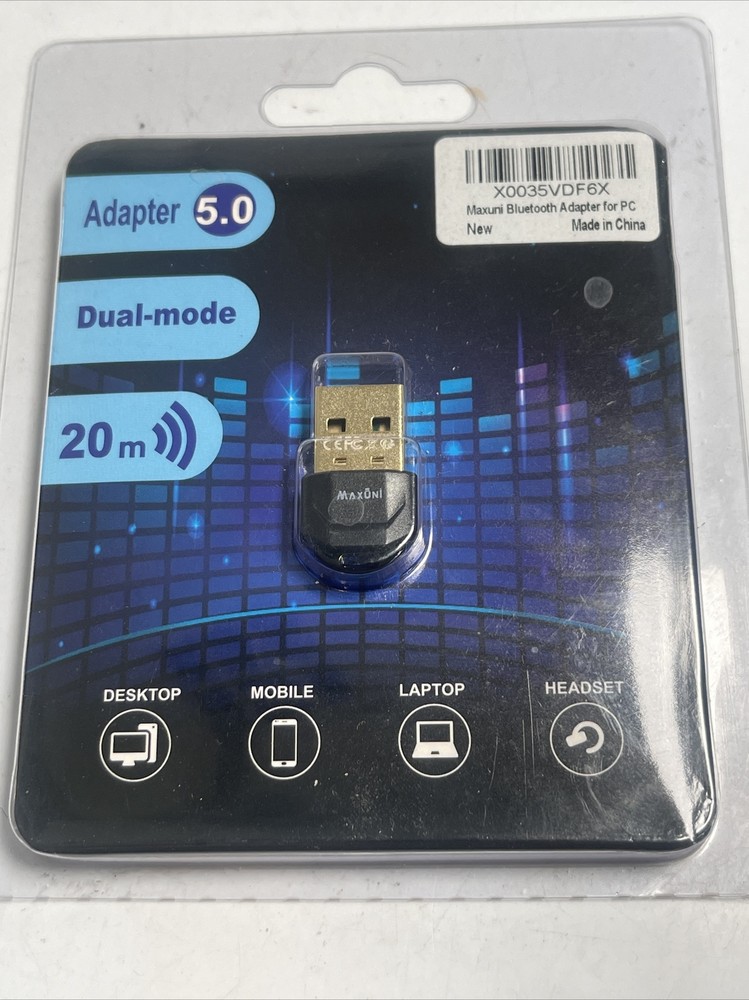 Bluetooth Adapter PC Maxuni Bluetooth Dongle Adapter Computer Desktop BT-502 New