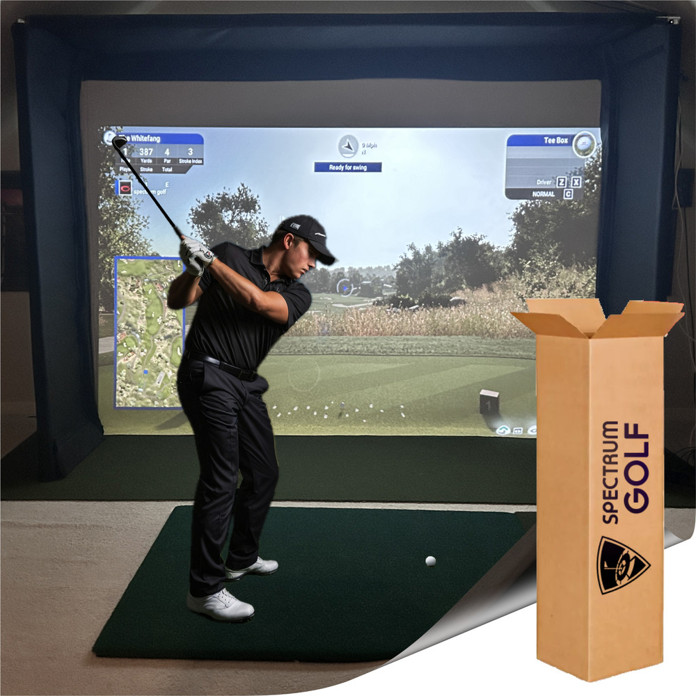 Golf Simulator Enclosure DIY MAX SERIES 2024 **PADDED*** POLY SPACER SCREEN