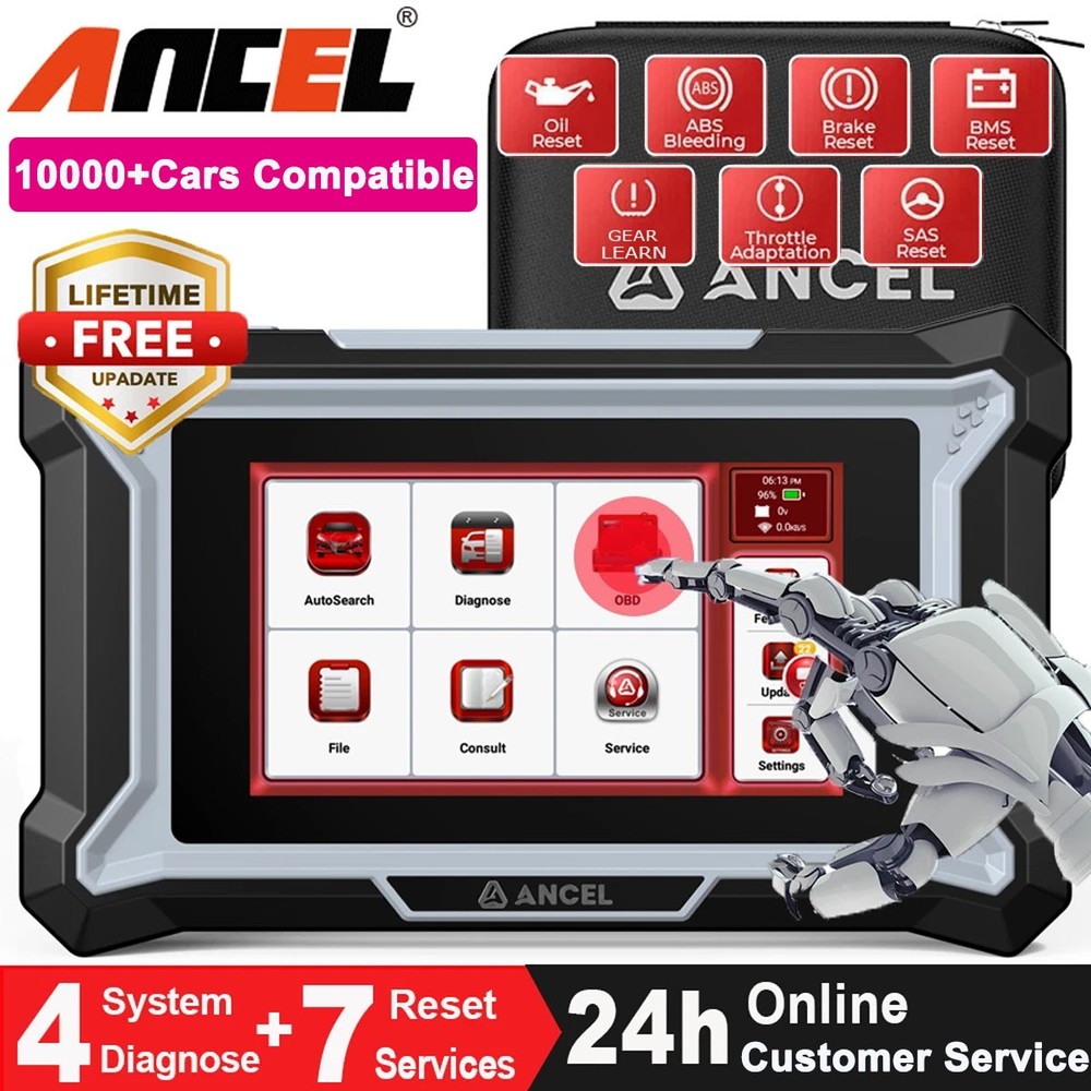 Check Engine OBD2 Scanner Transmission ABS SRS Code Reader Car Diagnostic Tool